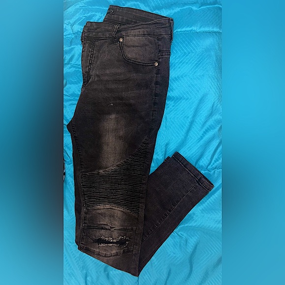 Balmain skinny jeans with ridges